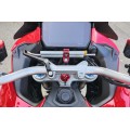 CNC Racing Steering Damper Mount kit for Ducati Multistrada V4 Pikes Peak / RS with OE Handlebar Clamp / Riser CNC Racing Steering Damper Mount kit for Ducati Multistrada V4 Pikes Peak / RS with OE Handlebar Clamp / Riser